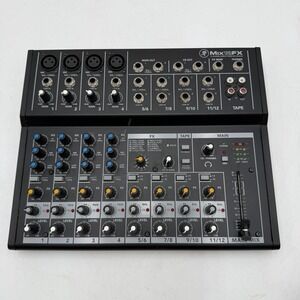 Mackie Mix12FX 12-Channel Compact Mixer with Effects Tested No Power Cord